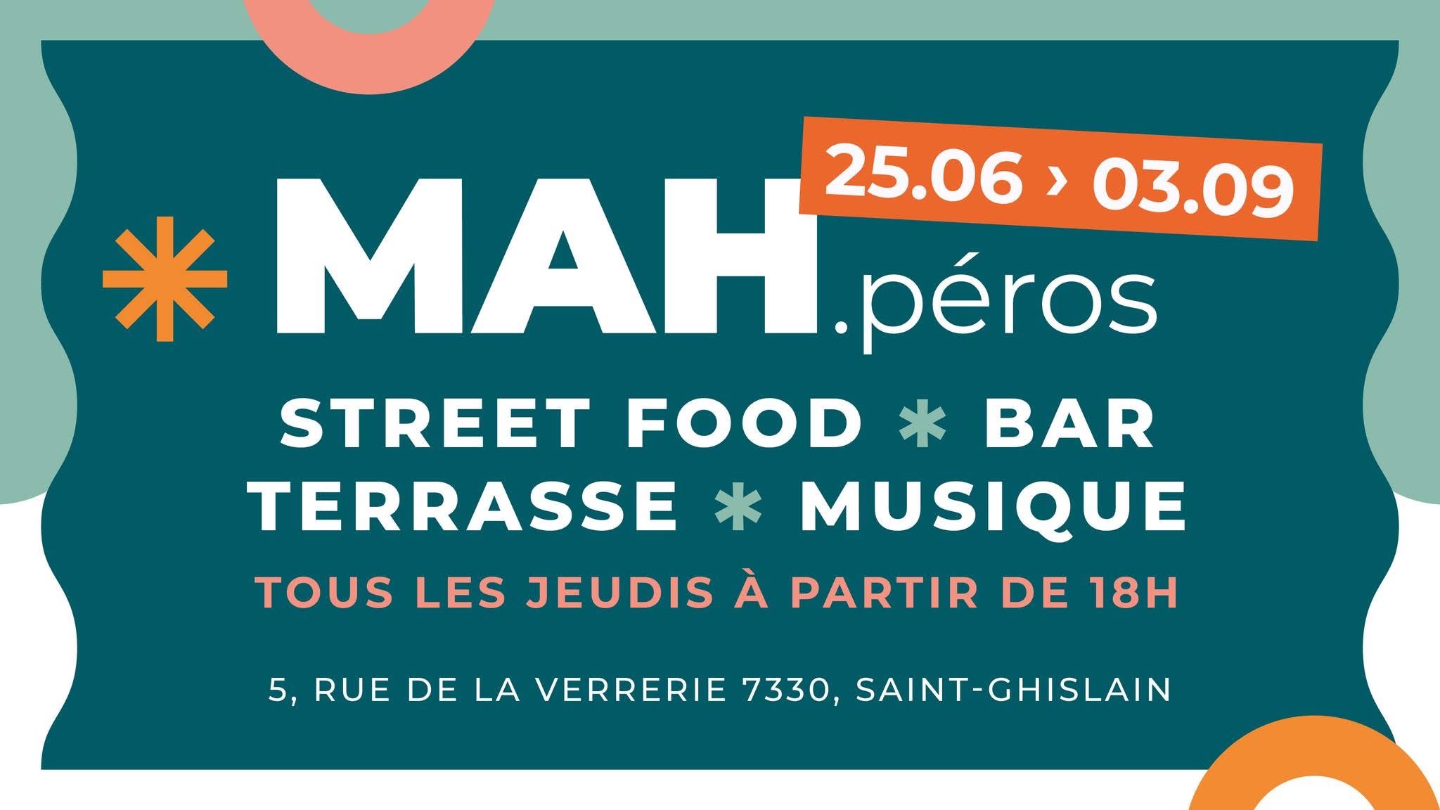 MAH.péros — street food, bar, terrasse, musique à Saint-Ghislain